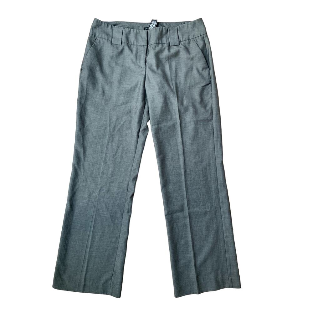New York & Company Gray Stretch Wide Leg Pants Slacks Women's 6 Petite